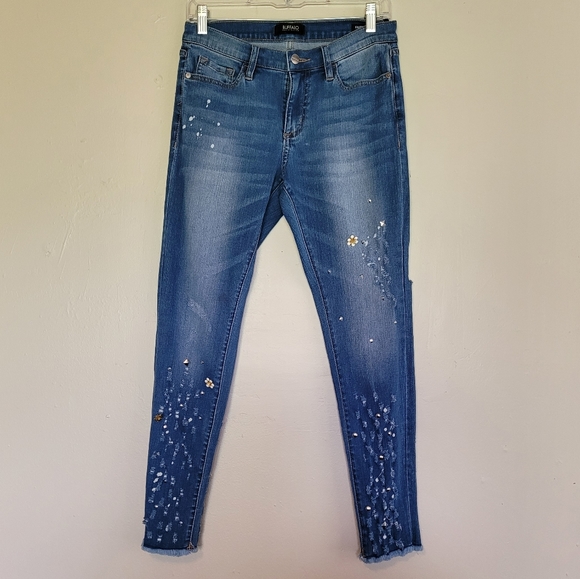 Buffalo David Bitton Faith Mid Rise Skinny Jeans - Picture 1 of 15